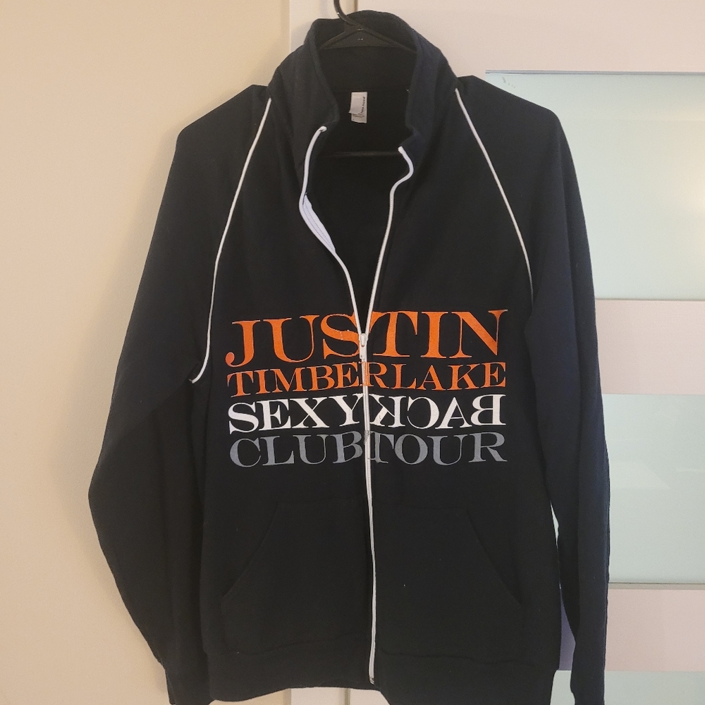 Justin Timberlake Sexy Back Club Tour promotional zip-up sweatshirt RARE